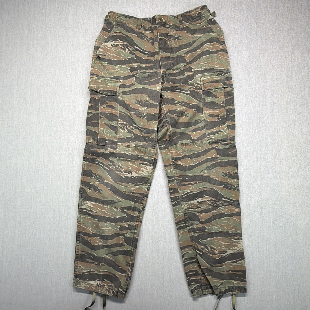 Vintage 90s Tiger Stripe Camo Cargo Pants Size Medium‎ Regular Military 31x30